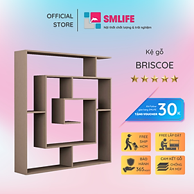 Mua Giá sách bằng gỗ trang trí gia đình SMLIFE Briscoe