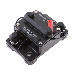 Hình ảnh 50 Amp Manual Reset Circuit Breaker Fuse Holder Kill Switch 12V-42V DC