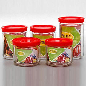 Mua Bộ 5 hũ thủy tinh đựng gia vị cao cấp