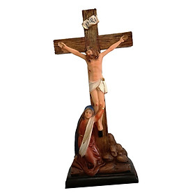 Sculpture Tabletop Display 9.06'' Catholic Sculpture for Office Car Bedroom