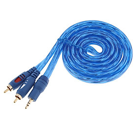 1.5m/5ft 3.5mm 1/8" Male to 2 Male RCA Jack Adapter Audio Y Cable Splitter