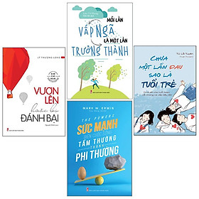 Hình ảnh Sách: Combo 4 :Mỗi lần vấp ngã là một lần trưởng thành + Vươn lên hoặc bị đánh bại + Sức mạnh biến cuộc sống bình thường thành phi thường + Chưa một lần đau sao là tuổi trẻ