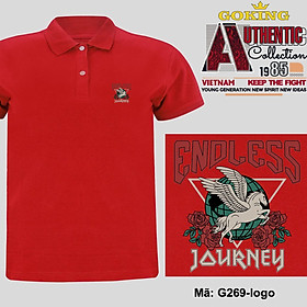 Endless Journey, mã logo.g269. Áo thun polo cổ bẻ cho nam nữ, form unisex. Áo phông cổ trụ hàng hiệu Goking, quà tặng cao cấp cho gia đình, cặp đôi, doanh nghiệp