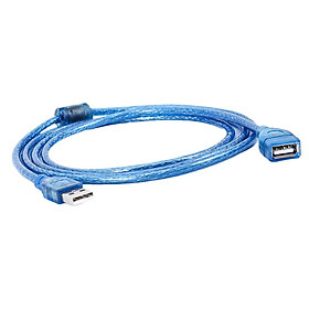 High Speed USB 2.0 Extension Cable Transparent Male To Female Cord