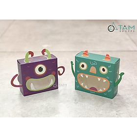 Combo 2 Hộp giấy đựng kẹo Halloween xếp gấp đứng ngang HLW-HGDK-01
