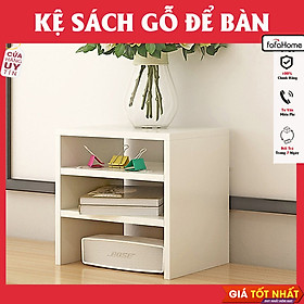 Mua Kệ Sách Gỗ MDF Để Bàn 3 Ngăn Hình Chữ Nhật Cực Đẹp Lữu Trữ Vật Dụng Ngăn Nắp
