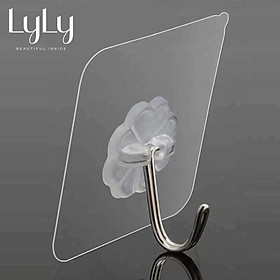 Mua móc dính tường Lylylorem treo đồ trong suốt tiện lợi