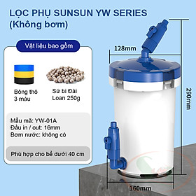 Lọc phụ Sunsun YW Pre Filter 02A 03A lọc bông thô bể cá tép thủy sinh nước mặn