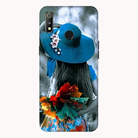 Ốp lưng điện thoại Realme 3 hình Cô Gái Mũ Xanh - Hàng chính hãng