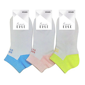 Set 3 Đôi Vớ Cổ Ngắn Dành Cho Nữ Thương Hiệu ELLE EBWDL05