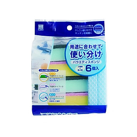 Mua Set 06 miếng mút rửa chén bát Kokubo  miếng bọt biển rửa bát giúp cho công việc rửa chén trở lên nhanh chóng  hiệu quả hơn - nội địa Nhật Bản