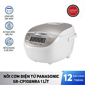 Mua Nồi cơm điện Panasonic SR-CP108NRA 1Lit - Chế độ giữ ấm 12 tiếng - Công nghệ nấu Fuzzy điều chỉnh nhiệt độ theo từng loại gạo - Hàng Chính Hãng
