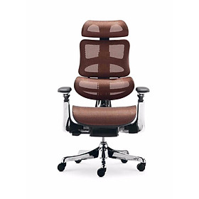 Mua Ghế Văn Phòng Chân Xoay  Lưng Cao  Có Tựa Đầu  Ngã Lưng Nằm Thư Giãn Phân Khúc Cao Cấp AZP-B37A-NÂU - Hàng Nhập Khẩu