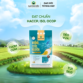Đặc sản Tiền Giang - Gạo Hương Lài Sữa Khổng Tước Nguyên 5Kg Vinh Hiển - OCOP 4 SAO