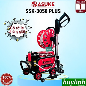 Máy xịt rửa xe Chỉnh Áp Sasuke SSK-3050 Plus - 3050W - Có chống giật - Motor lõi đồng 100% Có rulo cuộn dây - Hàng chính hãng