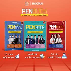 Combo khối a1 - penbook luyện đề thi tốt nghiệp thpt- bộ 3 môn toán, lí, anh