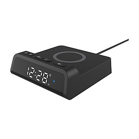Digital Alarm Clock Station Time 12/24H Compact USB- Bedside Home