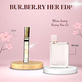 Tinh dầu nước hoa dạng xịt Burbery Her 10ml ngọt ngào, trẻ trung