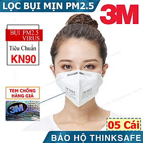 Khẩu trang 3M 9001 - Khẩu trang 3D Mask chống bụi mịn, phòng độc, chống giọt bắn