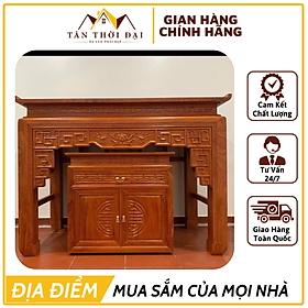 Mua Bộ Tủ Thờ Gỗ Sồi Gồm Tủ Thờ Và Tủ Cúng Nhiều Mẫu Mã  Độ Bền Cao - Tổng Kho Nội Thất Tân Thời Đại