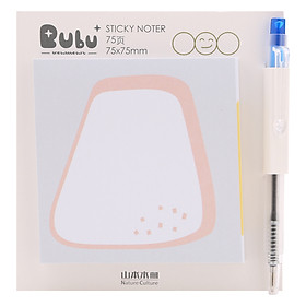 Giấy Note Vuông Kèm Bút Bubu BLTP-0054 - Hình Thang