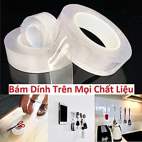 Băng keo dán dính 2 mặt đa năng trong suốt tiện dụng 3m Dày 1,1mm,0,8 mm siêu dai siêu dính