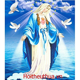 Mua Tranh đính đá Đức Mẹ LV330 65x75cm (chưa đính)