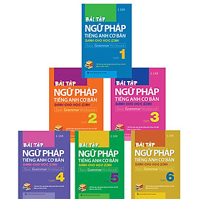 Combo Bài Tập Ngữ Pháp Tiếng Anh Cơ Bản Dành Cho Học Sinh - Trọn Bộ