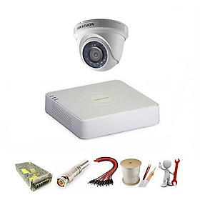 Mua Trọn bộ 1 camera Hikvision 2.0 Megapixel - Hàng chính hãng