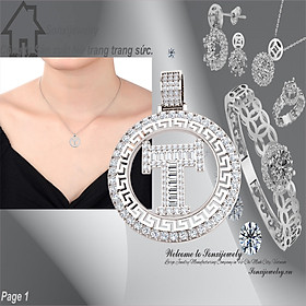 MẶT DÂY CHUYỀN XI MẠ MẪU ĐẸP 2802