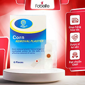 Miếng Dán Mụn Cóc Loại Bỏ Mụn Cóc Tại Nhà An Toàn Corn Removal Plaster ( Hộp 6 miếng )