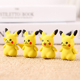 Gôm tẩy bút chì 3D hình Pikachu sáng tạo chất cao su mềm tẩy sạch giúp bé hứng thú hơn với những giờ học – H050