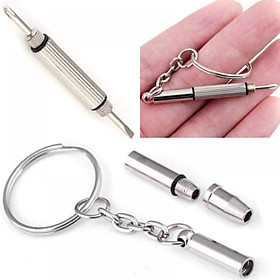 Mua Móc Khóa Tua Vít mini đa năng sửa chữa kính  đồng hồ  điện thoại (6cm x 0 5cm)