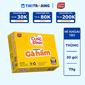 Thùng 30 Gói Mì Cung Đình Hương Vị Gà Hầm (79g/Gói)