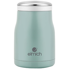 Bình đựng thức ăn giữ nhiệt Inox 304 Elmich EL-8291M dung tích 470ml - Xanh