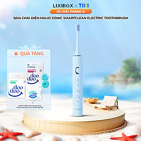 Bàn Chải Điện Halio Sonic SmartClean Electric Toothbrush Công Nghệ Sóng Âm Sạch Sâu - Xanh (Sky blue) - 1 Bàn Chải