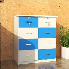 Mua Tủ nhựa trẻ em 8 ngăn kéo T228 (Xanh lam phối trắng)