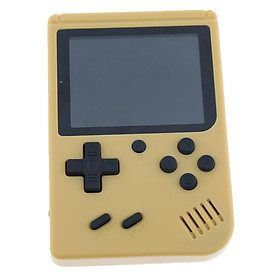 Handheld Game Console, 3 Inch 168 Games Retro FC Game Player Classic Game Console with 1 USB Charge, Birthday Presents Gift for Children Yellow