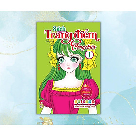 Sách - Trang Điểm Công Chúa - Tập 1 - Tô Màu + Sticker Trong Suốt - Việt Thư