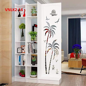 Mua Vách Ngăn Bình Phong Họa Tiết Hiện Đại ( 1 Vách 2 Kệ) VNLK2-14 - Nội thất lắp ráp Viendong Adv