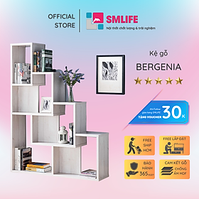 Giá sách bằng gỗ cho gia đình SMLIFE Bergenia