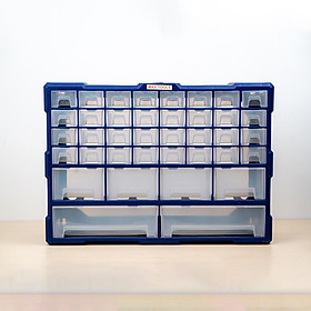 Tủ đựng linh kiện ốc vít, phụ kiện điện thoại, đồ chơi le go, đồ DIY, trang sức tiện dụng nhựa nguyên sinh 38 ngăn A001