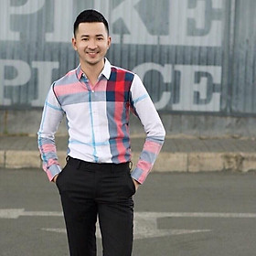 Áo sơ mi nam tay dài sọc caro to 4 màu phối cực đẹp