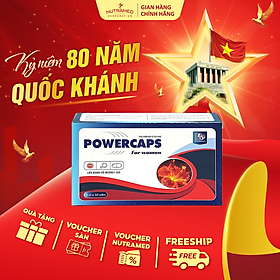 Viên uống Powercaps For Women hỗ trợ tăng cường sinh lý và cân bằng nội tiết tố nữ (30 viên) - Nutramed