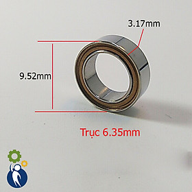 Mua Vòng Bi Trục 6.35mm 6.35x9.52x3.17mm R168zz