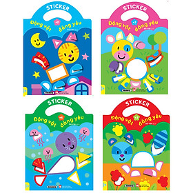Hình ảnh Combo 4 cuốn Sticker Động vật đáng yêu