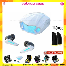 Mua Tai nghe gaming bluetooth M5 Trắng version Bluetooth 5.2 và găng gaming Tai nghe không dây Âm trầm đầy đủ Loại bỏ tiếng ồn HiFi Stereo ( bản quốc tế)