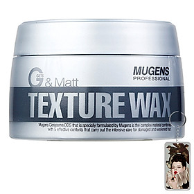 Sáp vuốt tóc siêu cứng Mugens Texture Wax Hàn Quốc 90g + Móc khóa
