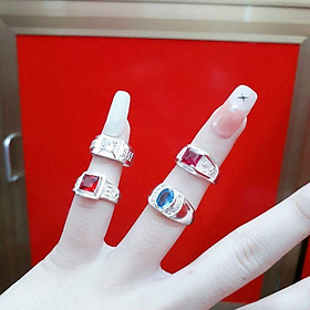 Nhẫn bạc bé trai đính đá cao cấp YN JEWELRY