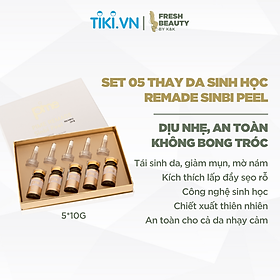 Set 5 thay da sinh học Pime Sinbi Peel tái tạo, hỗ trợ giảm thâm mụn, sẹo, nám, tàn nhang 10ml